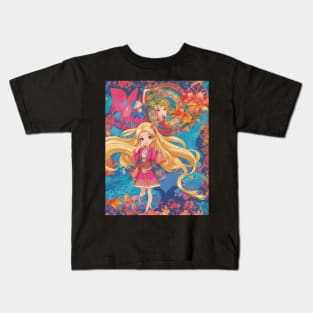 Anime Dreams Anime Girl collorful Kids T-Shirt